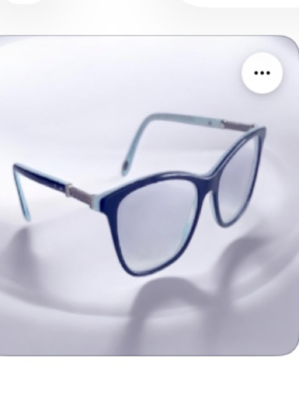 Tiffany & CO Eyeglass Black Striped Blue Prescription
